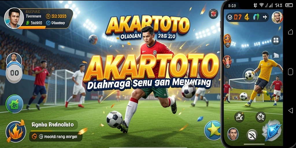 Tampilan gameplay seru dan mendebarkan di AKARTOTO.