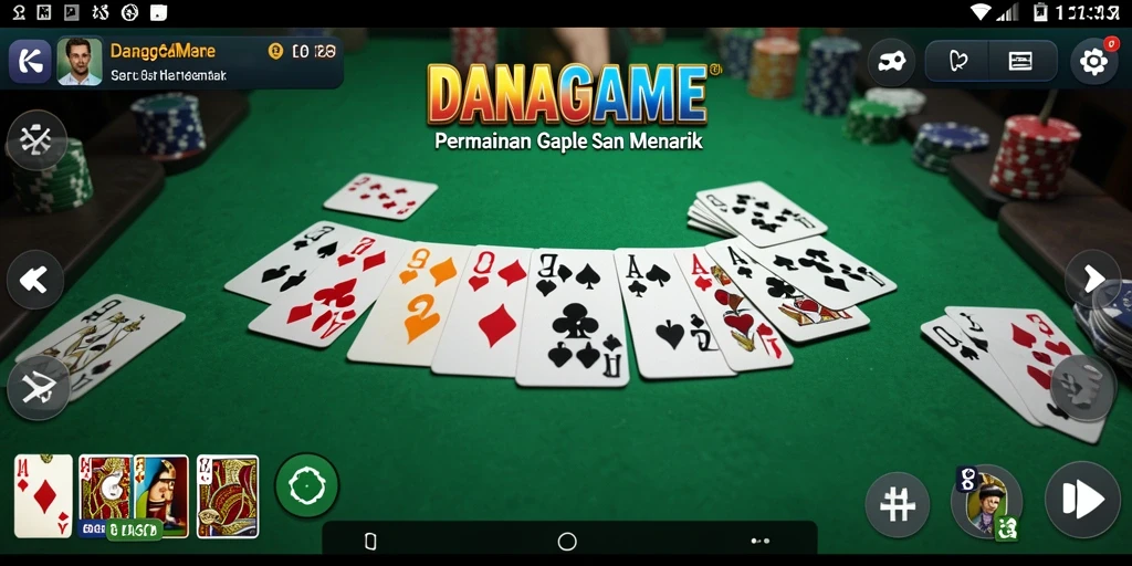 Tampilan screenshot gameplay Gaple yang seru dan interaktif.
