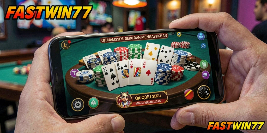 Screenshot FASTWIN77 menampilkan gameplay QiuQiu yang menarik.