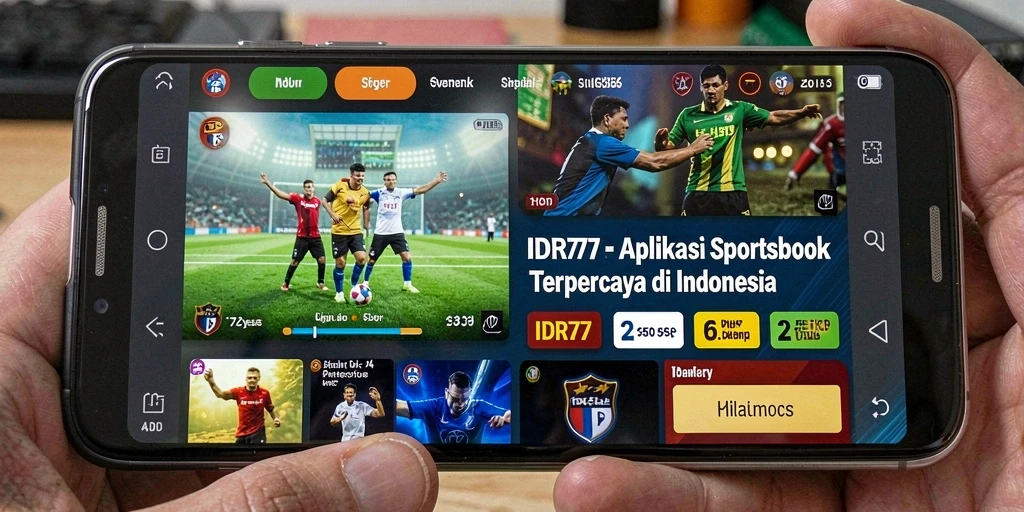 Gameplay taruhan Sportsbook di aplikasi IDR77 yang menarik.