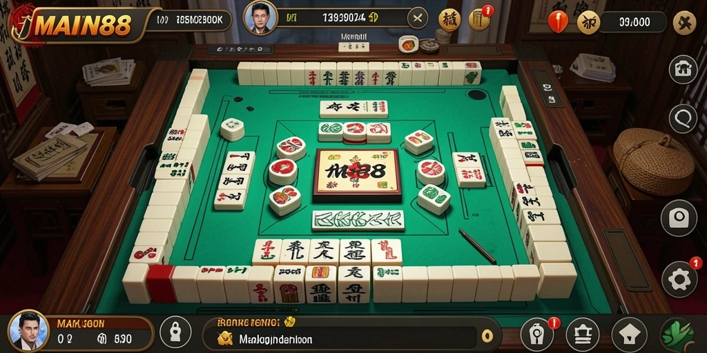 Tampilan gameplay menarik dari <strong>MAIN88</strong> yang menunjukkan suasana permainan Mahjong.