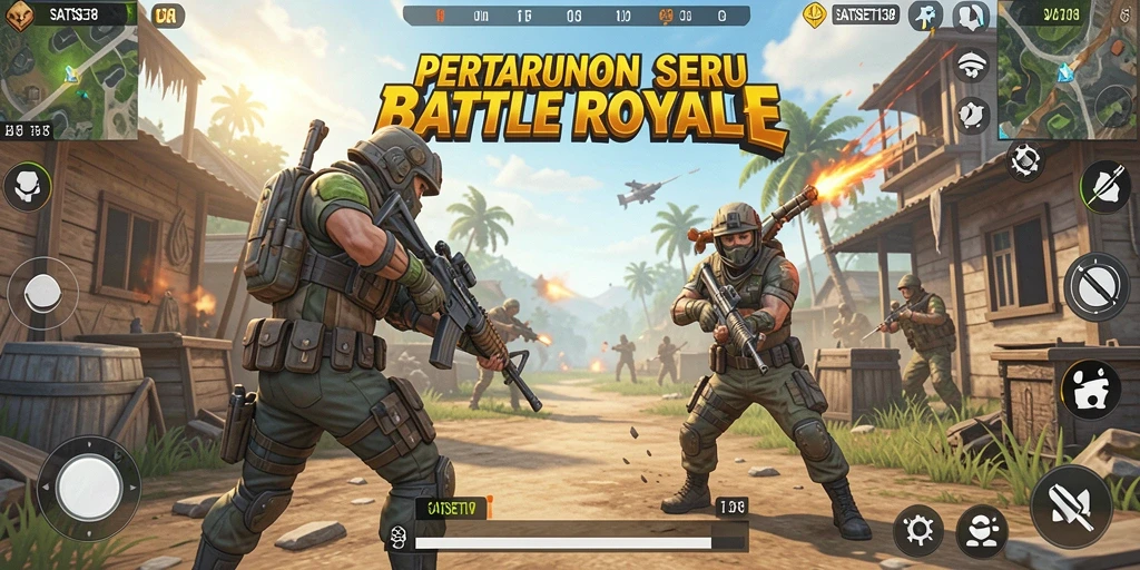 Gameplay seru dan menegangkan di SATSET138 Battle Royale.